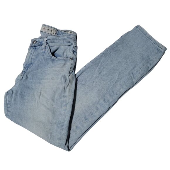 Adriano Goldschmied Prima Crop Jeans Womens Size 27 Skinny Low Rise Light Wash - Picture 1 of 8